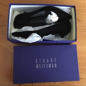 Stuart Weitzman Poco Suede Leigh 45 Pump